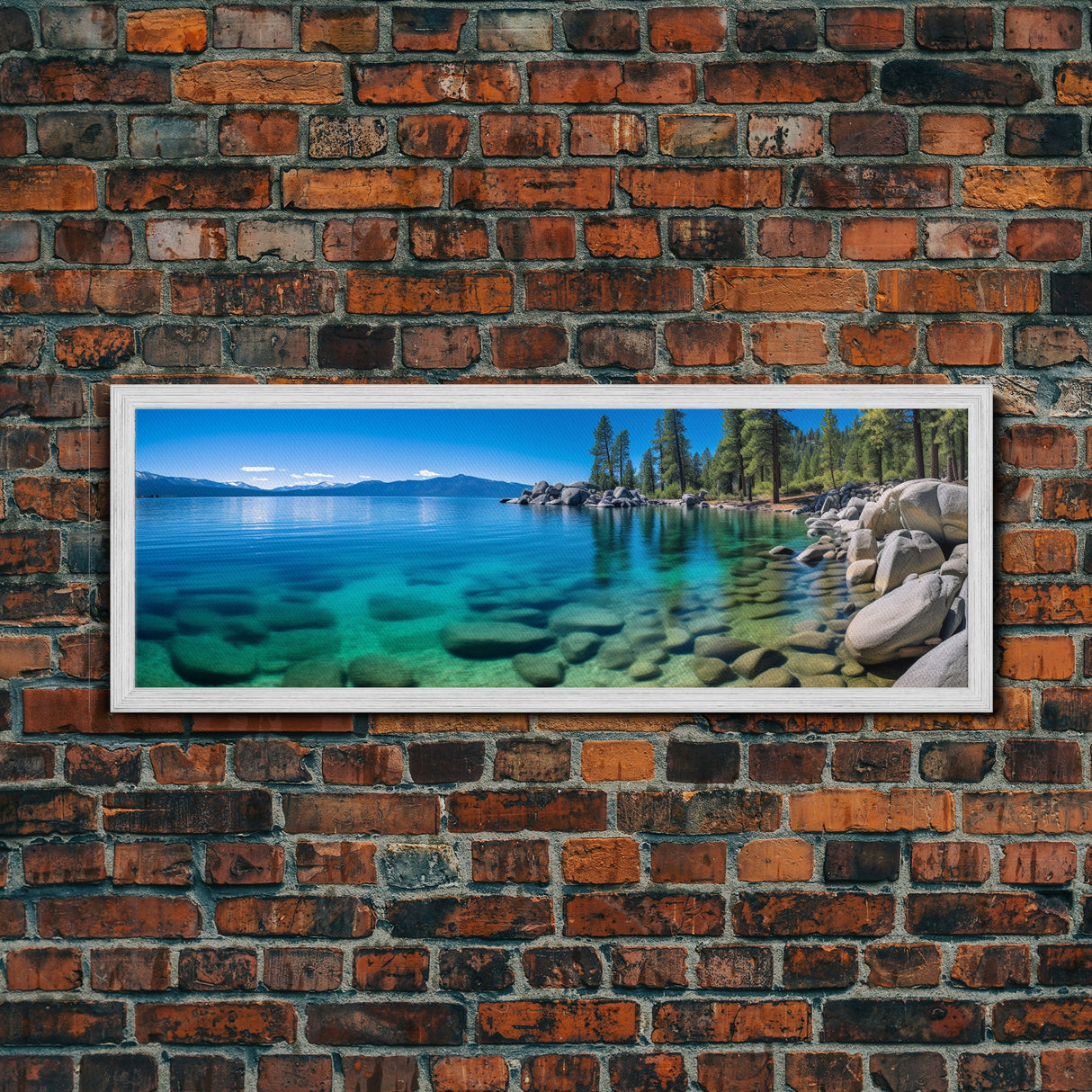 Panoramic Print of Lake Tahoe California, Extra Large Wall Art, Panoramic Wall Art, Panoramic Landscape Print, Landscape Photography