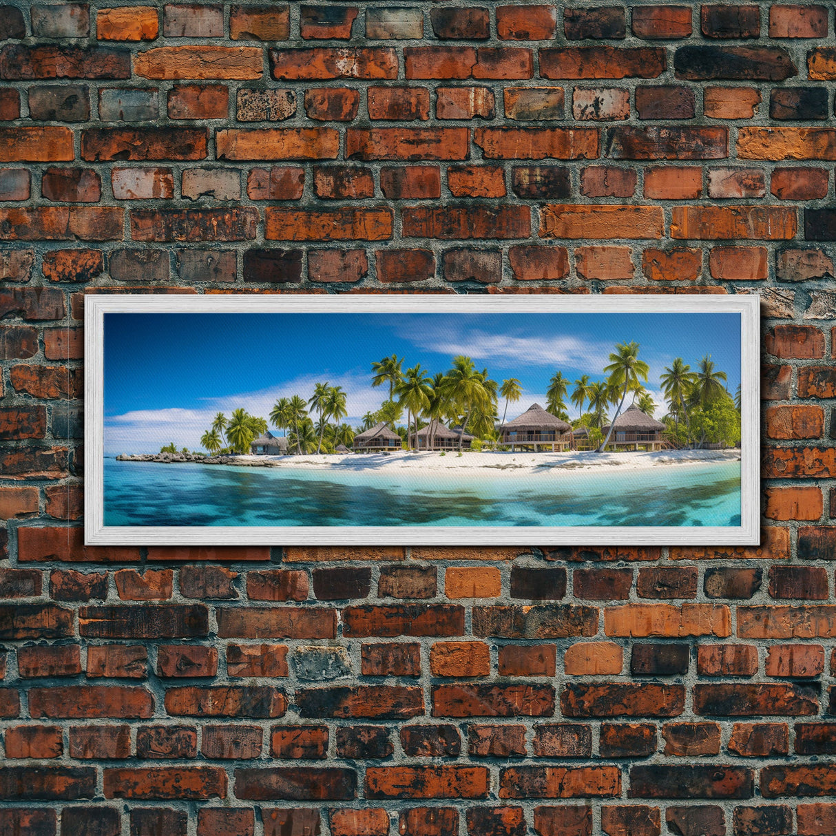 Panoramic Print of Maldives Beaches at Sunset Extra Large Wall Art, Panoramic Wall Art, Panoramic Landscape Print, Landscape Photography