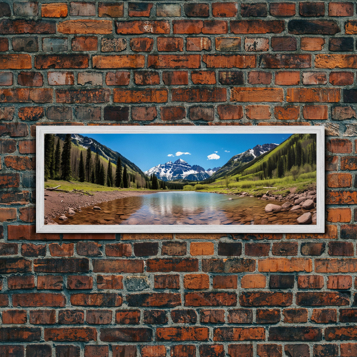 Panoramic Print of Maroon Bells Aspen Colorado Extra Large Wall Art, Panoramic Wall Art, Panoramic Landscape Print, Landscape Photography