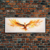 The Phoenix Panoramic Print, Mystical Rebirth, Framed Wall Art