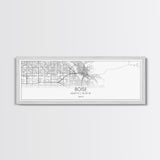 Panoramic Boise City Map, Idaho Art, Map Print, Minimalist Wall Art, Canvas Art, Housewarming Gift, Street Map Art, Closing Gift