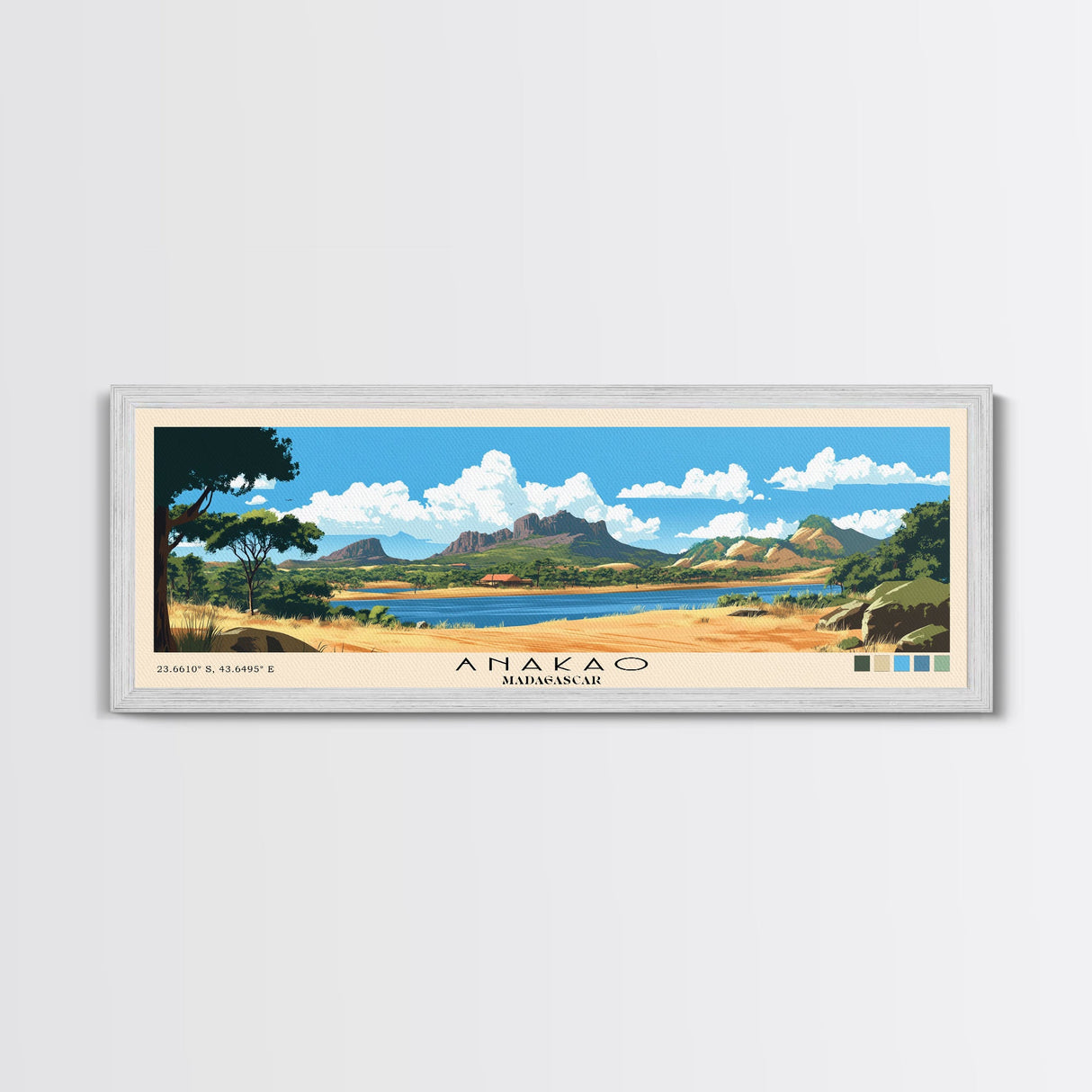 Anakao, Madagascar Panoramic Print, Vacation Gift, Madagascar Wall Art, Vacation Wall Art, Vacatation Memories, Beach Decor, Beach Or Lakehouse Art