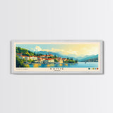 Banje, Croatia Panoramic Print, Vacation Gift, Croatia Wall Art, Beach Painting, Beach Decor, Beach Or Lakehouse Art