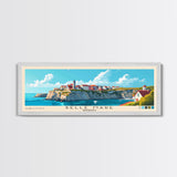 Belle Mare, Mauritius Panoramic Print, Vacation Gift, Mauritius Wall Art, Beach Painting, Beach Decor, Large Wall Art, Wood Frame Art