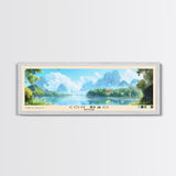 Côn Đảo, Vietnam Panoramic Beach Print, Vacation Gift, Vietnam Wall Art, Beach Painting, Beach Decor, Beach Painting