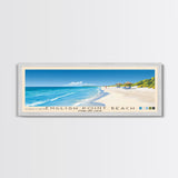 English Point Beach, Turks and Caicos Panoramic Beach Print, Vacation Gift, Turks and Caicos Wall Art, Framed Canvas Print, Framed Beach Painting