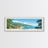 Gonâve, Haiti Panoramic Beach Print, Vacation Gift, Haiti Wall Art, Framed Canvas Print, Framed Beach Painting