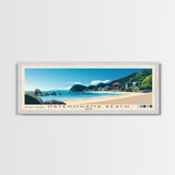 Hatenohama Beach, Japan Panoramic Beach Print, Vacation Gift, Japan Wall Art, Beach Painting, Beach Decor, Beach Painting