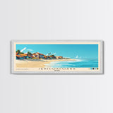 Jericoacoara, Brazil Panoramic Beach Print, Vacation Gift, Brazil Wall Art, Framed Canvas Print, Framed Beach Painting