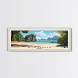 Koh Kradan, Thailand Panoramic Print, Vacation Gift, Thailand Wall Art, Beach Painting, Beach Decor, Beach Or Lakehouse Art