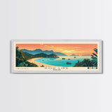 Koh Lipe, Thailand Panoramic Print, Vacation Gift, Thailand Wall Art, Beach Painting, Beach Decor, Large Wall Art, Wood Frame Art