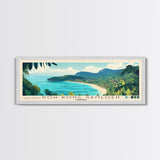 Koh Rong Samloen, Cambodia Panoramic Beach Print, Vacation Gift, Cambodia Wall Art, Framed Canvas Print, Framed Beach Painting