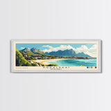 Kraalbaai, South Africa Panoramic Beach Print, Vacation Gift, South Africa Wall Art, Framed Canvas Print, Framed Beach Painting