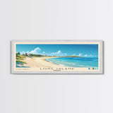 Long Island, Bahamas Panoramic Beach Print, Vacation Gift, Bahamas Wall Art, Beach Painting, Beach Decor, Beach Painting