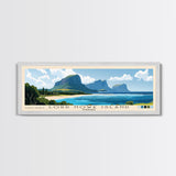 Lord Howe Island, Australia Panoramic Print, Vacation Gift, Australia Wall Art, Vacation Wall Art, Vacatation Memories, Beach Decor, Beach Or Lakehouse Art