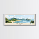 Ly Son, Vietnam Panoramic Beach Print, Vacation Gift, Vietnam Wall Art, Framed Canvas Print, Framed Beach Painting