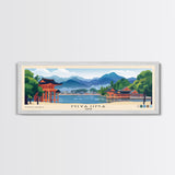 Miyajima, Japan Panoramic Print, Vacation Gift, Japan Wall Art, Beach Painting, Beach Decor, Beach Or Lakehouse Art