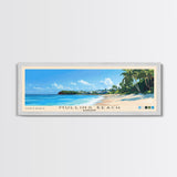 Mullins Beach, Barbados Panoramic Beach Print, Vacation Gift, Barbados Wall Art, Beach Painting, Beach Decor, Beach Painting