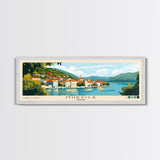 Murvica, Croatia Panoramic Print, Vacation Gift, Croatia Wall Art, Beach Painting, Beach Decor, Beach Or Lakehouse Art