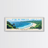 Nihiwatu Beach, Sumba, Indonesia Panoramic Beach Print, Vacation Gift, Sumba, Indonesia Wall Art, Framed Canvas Print, Framed Beach Painting