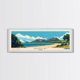 Nungwi, Tanzai Panoramic Print, Vacation Gift, Tanzai Wall Art, Beach Painting, Beach Decor, Large Wall Art, Wood Frame Art