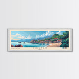 Pingtan, China Panoramic Beach Print, Vacation Gift, China Wall Art, Framed Canvas Print, Framed Beach Painting