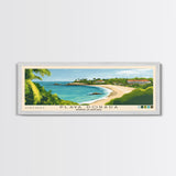 Playa Dorada, Dominican Republic Panoramic Beach Print, Vacation Gift, Dominican Republic Wall Art, Framed Canvas Print, Framed Beach Painting