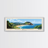 Port St. Johns, South Africa Panoramic Beach Print, Vacation Gift, South Africa Wall Art, Framed Canvas Print, Framed Beach Painting