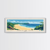 Praia de Pipa, Brazil Panoramic Beach Print, Vacation Gift, Brazil Wall Art, Beach Painting, Beach Decor, Beach Painting