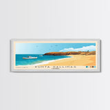 Punta Gallinas, Colombia Panoramic Beach Print, Vacation Gift, Colombia Wall Art, Framed Canvas Print, Framed Beach Painting