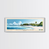 Rangali Island, Maldives Panoramic Beach Print, Vacation Gift, Maldives Wall Art, Beach Painting, Beach Decor, Beach Painting