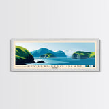 Revillagigedo Island, Alaska Panoramic Print, Vacation Gift, Alaska Wall Art, Beach Painting, Beach Decor, Large Wall Art, Wood Frame Art