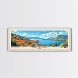 Saharun, Croatia Panoramic Print, Vacation Gift, Croatia Wall Art, Beach Painting, Beach Decor, Beach Or Lakehouse Art