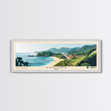 Shikoku, Japan Panoramic Print, Vacation Gift, Japan Wall Art, Beach Painting, Beach Decor, Large Wall Art, Wood Frame Art