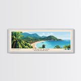 Thailand, Haad Rin, Ko Pha Ngan Panoramic Print, Vacation Gift, Haad Rin, Ko Pha Ngan Wall Art, Beach Painting, Beach Decor, Beach Or Lakehouse Art