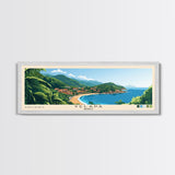 Yelapa, Mexico Panoramic Beach Print, Vacation Gift, Mexico Wall Art, Framed Canvas Print, Framed Beach Painting