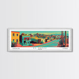 El Paso Texas Panoramic Travel Poster Canvas Print