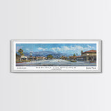 Rancho Cucamonga California Panoramic Print, Stylish Framed Canvas Print, Travel Poster Art, Home Decor, Office Wall Art