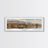 Riverside California Panoramic Print, Creative Framed Canvas Print, Travel Poster Art, Living Room Decor, Home Wall Art, Gift Idea