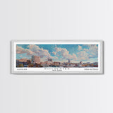 Rochester New York Panoramic Print, Artistic Framed Canvas Print, City Travel Poster, Home Decor, Office Wall Art, Unique Gift