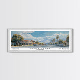 Santa Clara California Panoramic Print, Creative Framed Canvas Print, City Travel Poster, Home Decoration, Wall Art, Office Gift