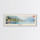 Bar Montenegro Travel Print Wall Art, Panoramic City Art, Travel Art, Wall Decor, Vacation Gift, Framed Canvas Print Or Metal Art