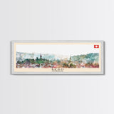 Bern Switzerland Travel Art, City Art, Framed Canvas Print or Metal Wall Art, Europe Travel Poster, Panoramic Wall Art, Extra Wide Wall Art