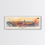 ŠIauliai Lithuania Travel Print Wall Art, Panoramic City Art, Travel Art, Wall Decor, Vacation Gift, Framed Canvas Print Or Metal Art