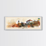 Kruevac Serbia Travel Art, City Art, Framed Canvas Print or Metal Wall Art, Europe Travel Poster, Panoramic Wall Art, Extra Wide Wall Art