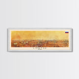 Lipetsk Russia Wall Art, Panoramic Travel Poster, Panoramic Framed Canvas Print, City Wall Art, Wall Hanging Home Decor, Travel Art