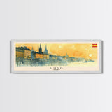 Lund Sweden Travel Print Wall Art, Panoramic City Art, Travel Art, Wall Decor, Vacation Gift, Framed Canvas Print Or Metal Art