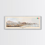 Rimini Italy Travel Art, City Art, Framed Canvas Print or Metal Wall Art, Europe Travel Poster, Panoramic Wall Art, Extra Wide Wall Art