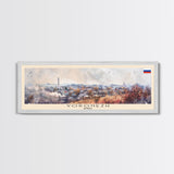 Voronezh Russia Panoramic Travel Poster, Framed Canvas Print or Metal Wall Art, Travel Art, Home Decor, Panoramic Painting, Midcentury Art