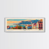 Alicante Spain Travel Print Wall Art, Panoramic City Art, Travel Art, Wall Decor, Vacation Gift, Framed Canvas Print Or Metal Art